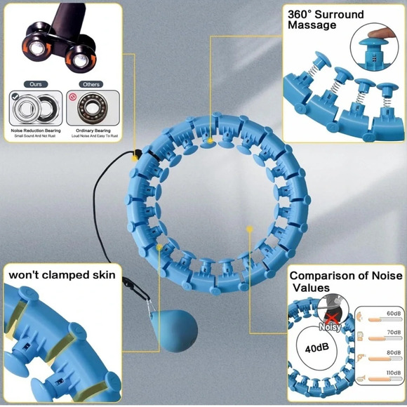 NIB Dumoyi Weighted Fit Hoop for Adults - Picture 6 of 9
